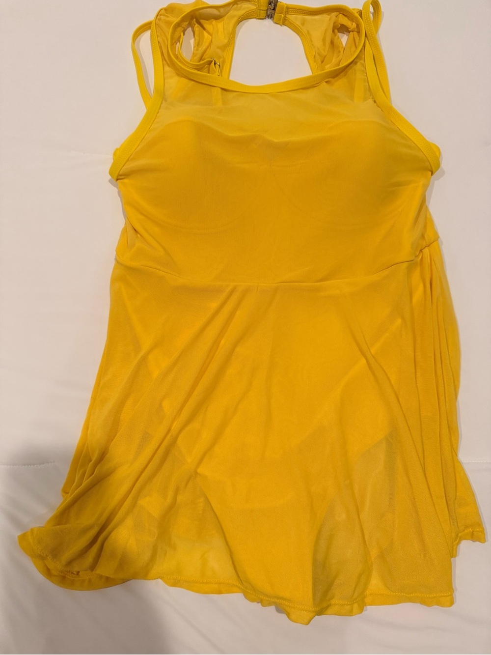 SHEIN Yellow One-Piece Swim Dress
